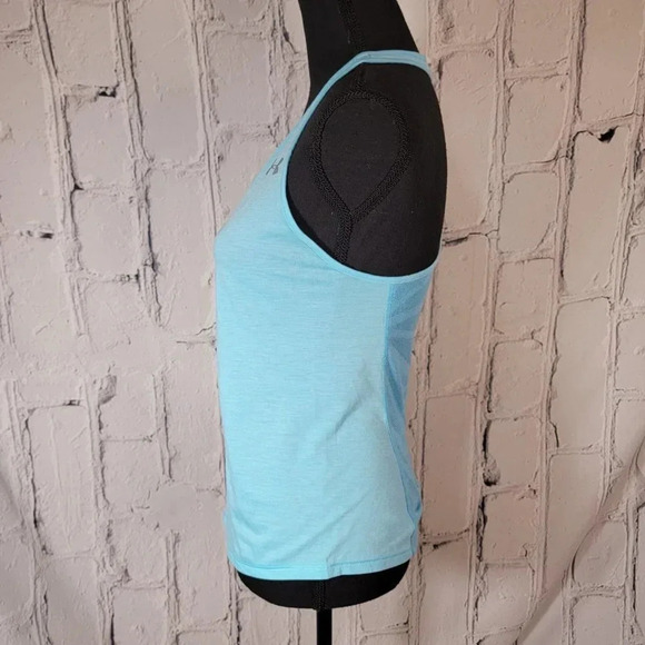 UNDER Armour Blue Racerback Active Sleeveless Top Gym Workout Athleisure S/m - Picture 3 of 4
